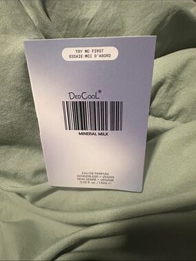 4/$15 Dedcool mineral milk sample